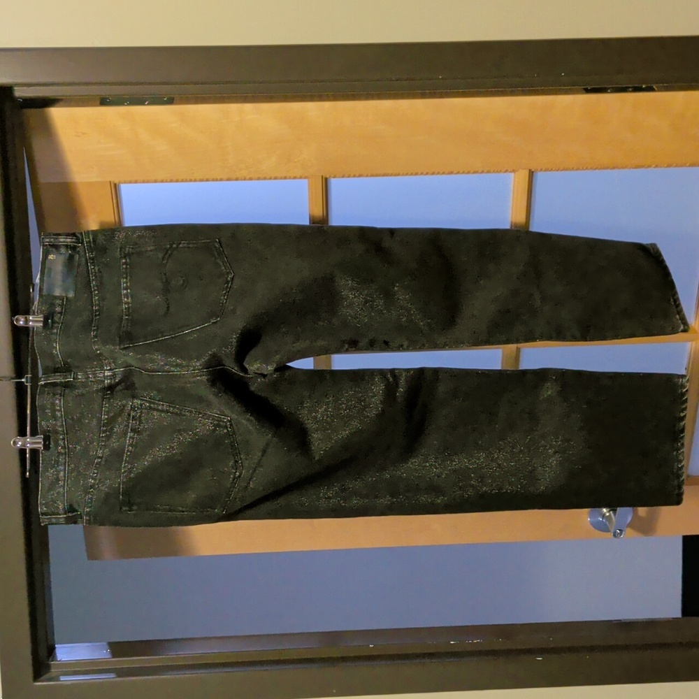 Nwt R13 Women's Boyfriend Glam Black Jeans With Sparkle - Picture 8 of 10